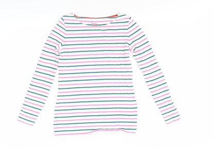 Boden Women's Multicoloured Striped T-Shirt, Size 8