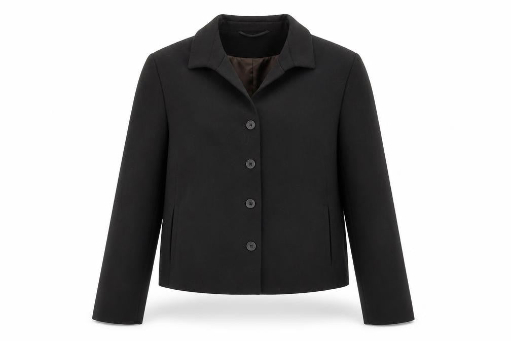 Evelin Brandt Women's Black Jacket Size 12 - Classic Style