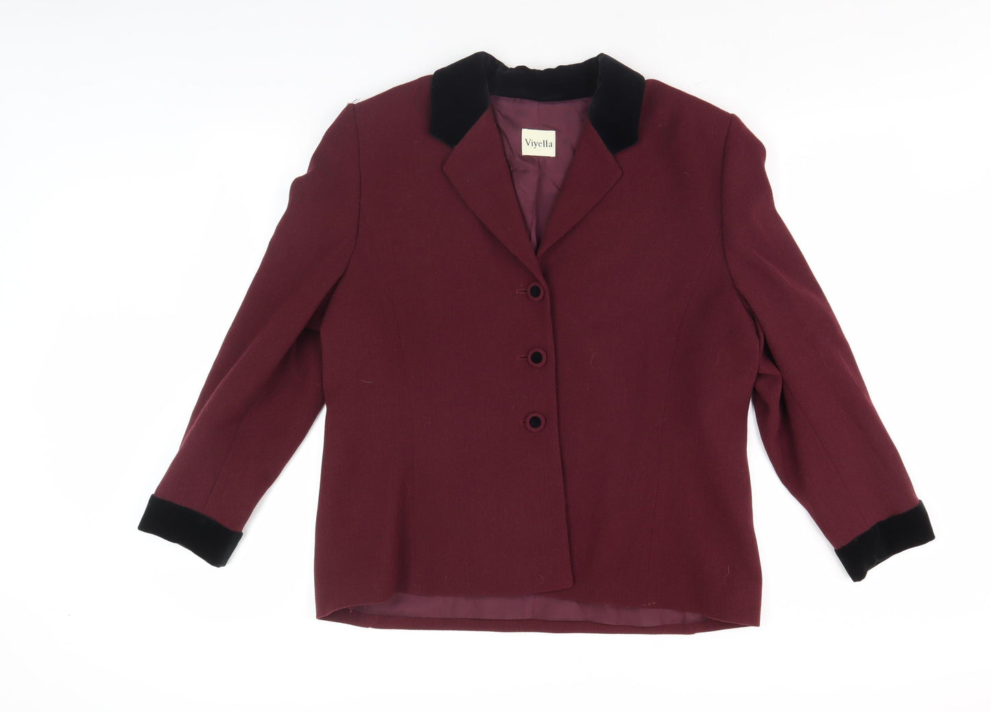 Viyella Women's Red Blazer UK 16 Business Jacket