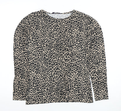 Marks & Spencer Women's Black Leopard T-Shirt