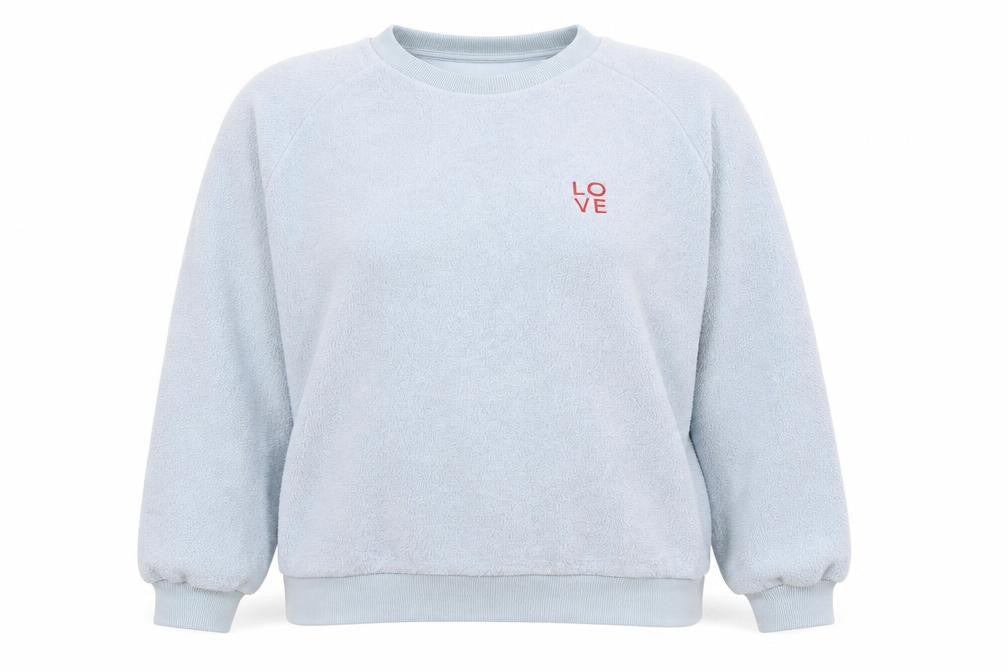 Topshop Women's Blue Pullover Sweatshirt Size 10