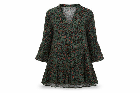 Apricot Women's Multicoloured Animal Print A-Line Dress UK 10