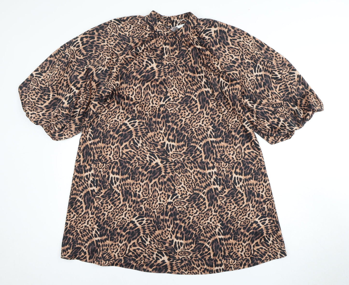 Marks & Spencer Women Brown Animal Print Dress Size 8