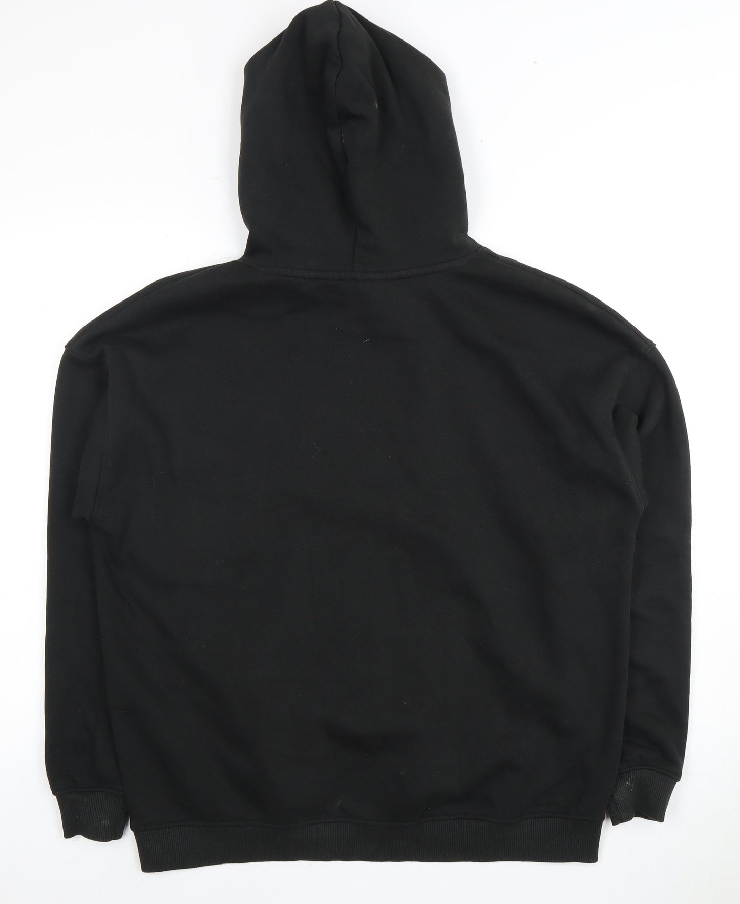 PULL&BEAR Unisex Black Pullover Hoodie Size S