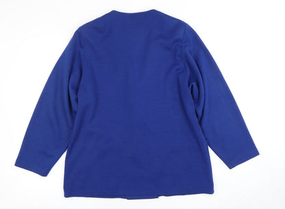 St Michael Women's Blue Cardigan Size 14