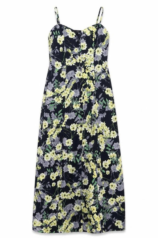 Front view of Miss Selfridge Women’s Multicoloured Floral Dress, size UK 10