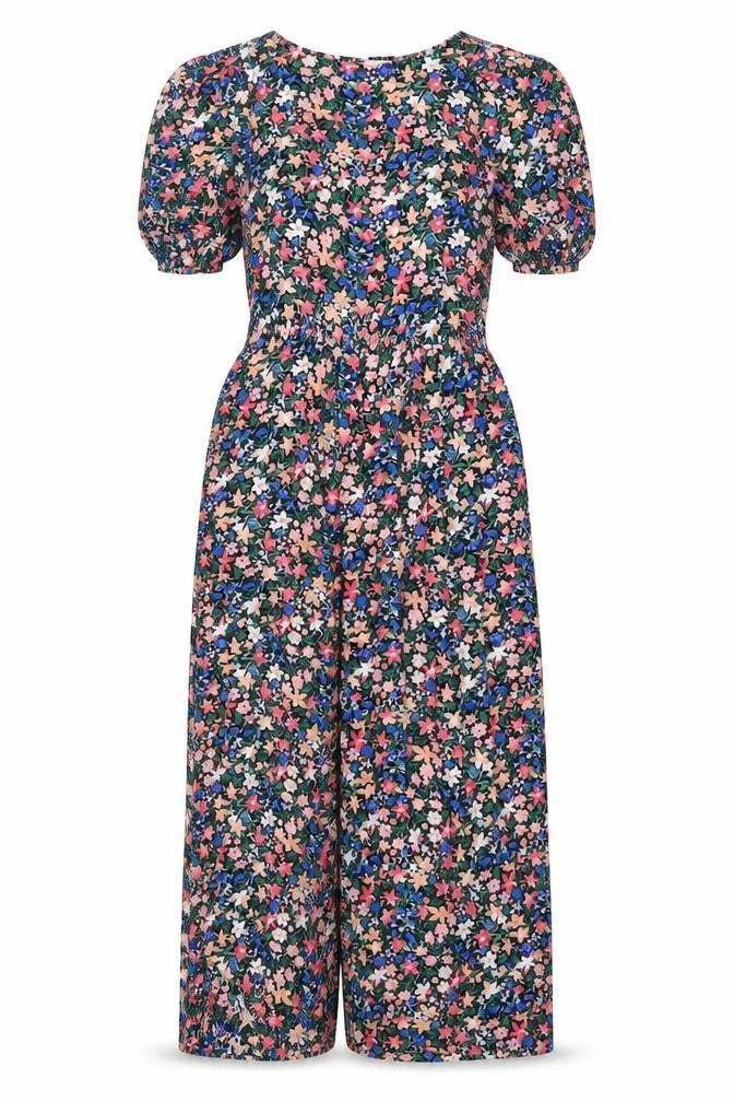 ASOS Women's Multicoloured Floral Playsuit Size 8