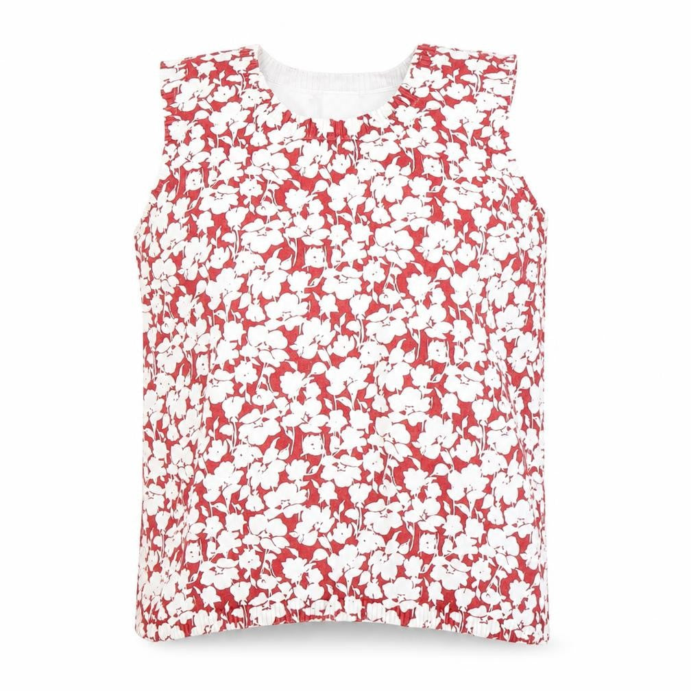 Emma James Women's Red M Floral Cotton Blouse