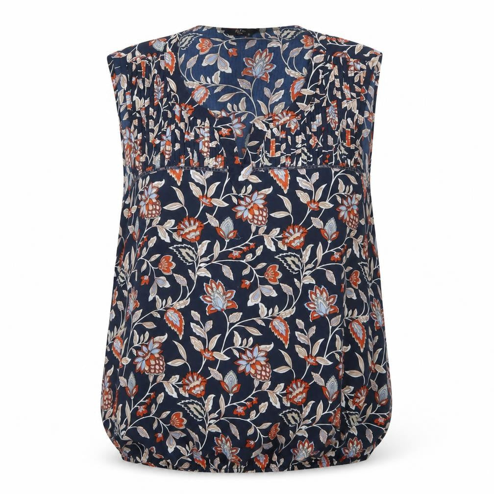 M&Co Women's Multicolored Petite Sleeveless Blouse