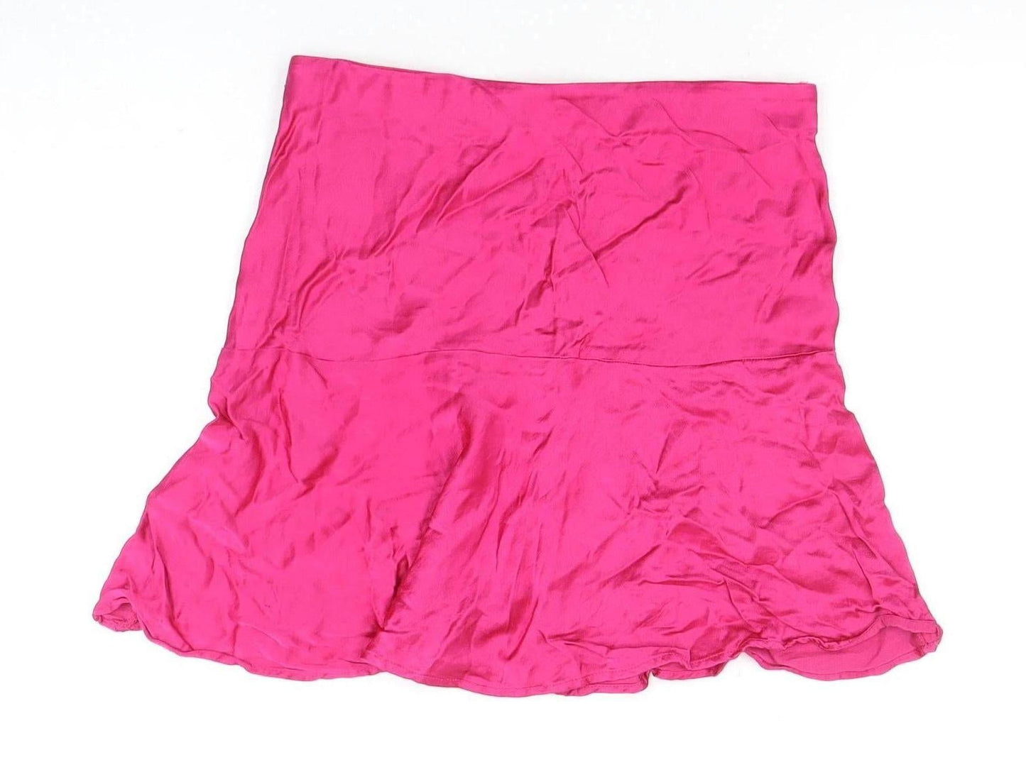 Zara Women's Pink Skater Skirt, S, Short Casual Summer