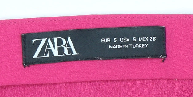 Zara Women's Pink Skater Skirt, S, Short Casual Summer
