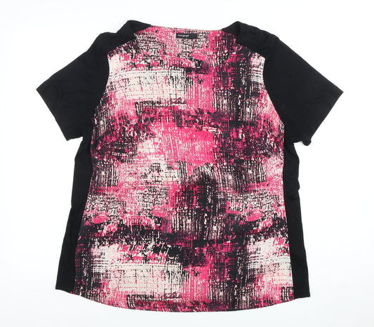 Autograph Women's Pink Geometric Short Sleeve T-Shirt