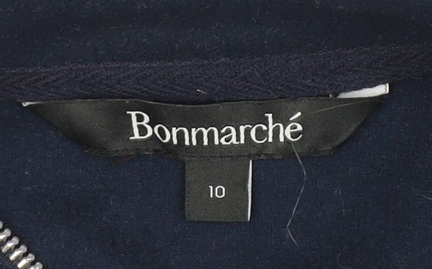Bonmarché Women’s Blue Fleece Zip Jacket Size 10
