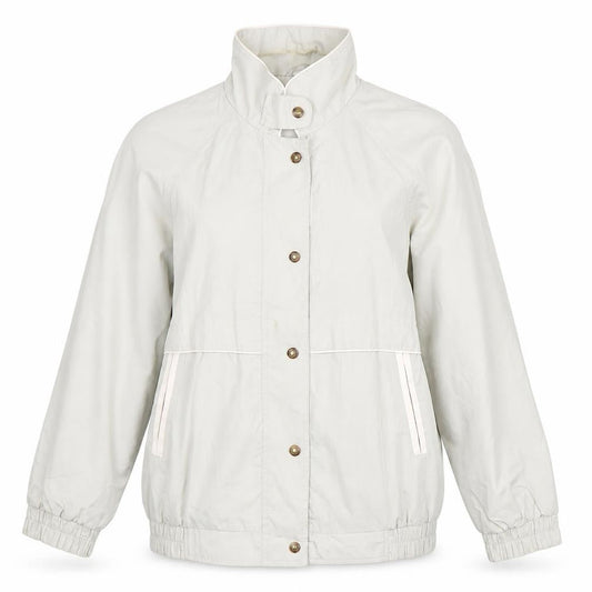 C&A Women's Beige Mid-Length Jacket - Size 10