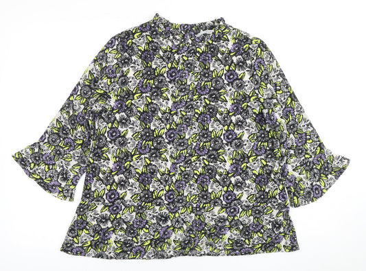 Next Women's Multicoloured Floral Blouse Size 12