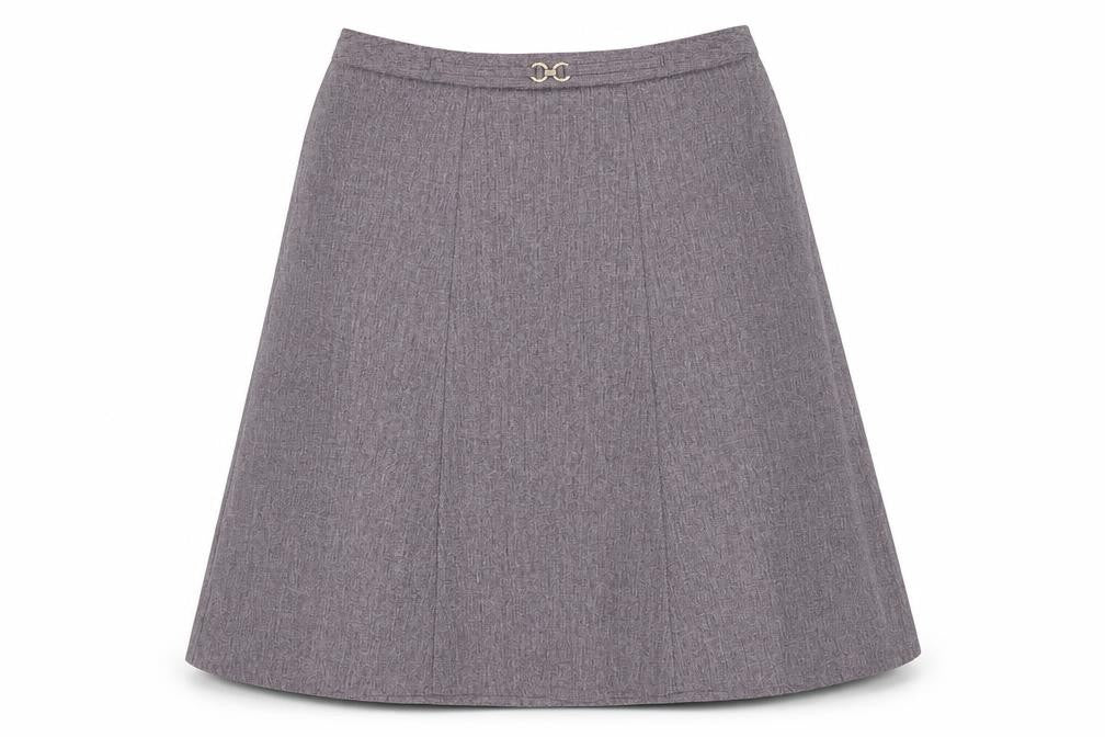 Damart Women's Grey A-Line Skirt Size 18