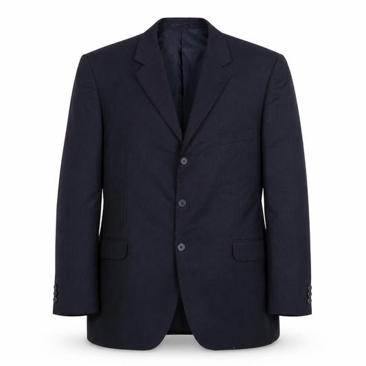 Burton Men's Blue Striped Blazer 46 Regular Fit