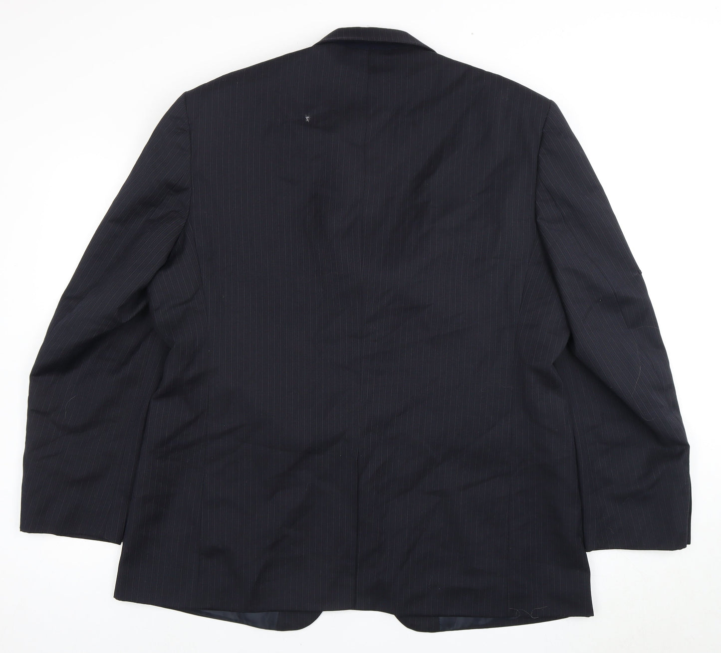 Burton Men's Blue Striped Blazer 46 Regular Fit