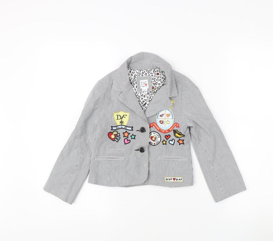 Gap Kids Grey Pinstripe Blazer for Girls - Size S