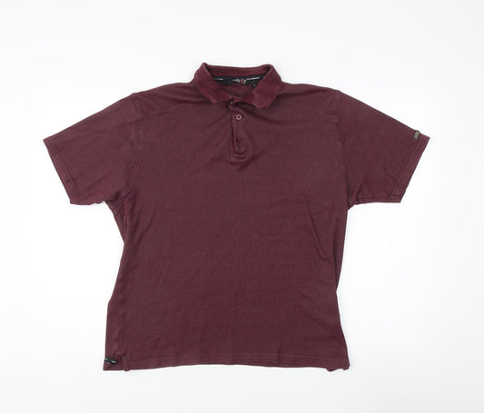 Colin Montgomerie Men's Polo Shirt, Large, Red