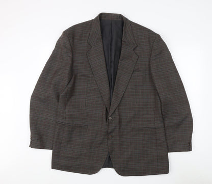 Preloved Centaur Men's Check Blazer UK 44 Regular Two-Button - Front