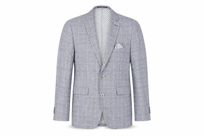 Nineteen Hundred & Four Men's Grey Slim Fit Blazer - 40R