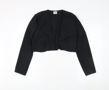 Additional front view of Mackays Black Cropped Jacket, size 12