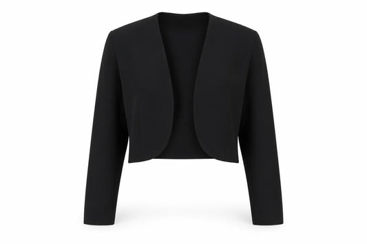 Mackays Black Cropped Jacket, Size 12