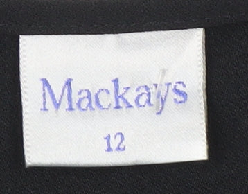Mackays Women's Black Cropped Jacket, Size 12