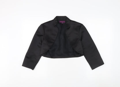 Debut Women's Black Cropped Jacket Size 6