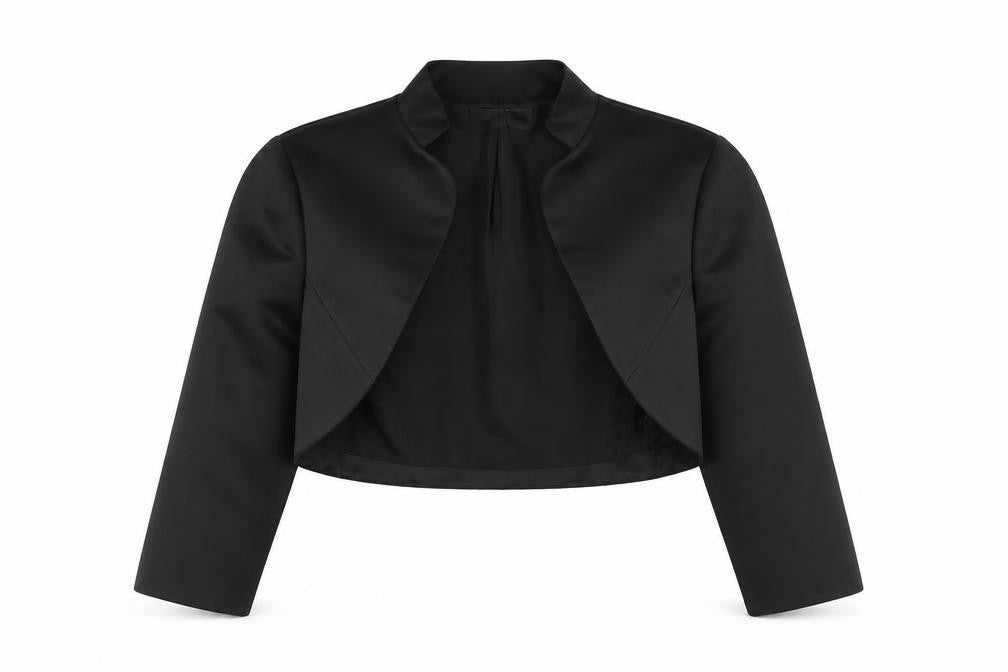 Début Women's Black Cropped Jacket Size 6