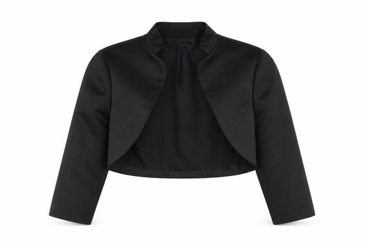 Debut Women's Black Cropped Jacket Size 6