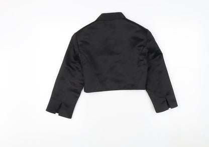 Debut Women's Black Cropped Jacket Size 6