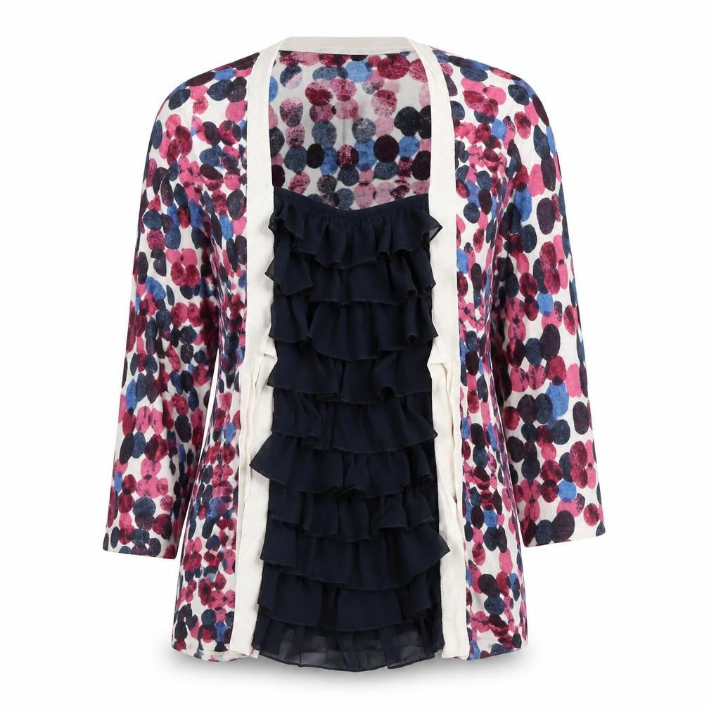 Laura Ashley Women's Multicoloured Floral Tunic 3/4 Sleeve