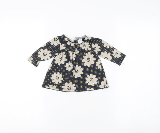 Jasper Conran Floral Top Black Unisex Baby 3-6 Months