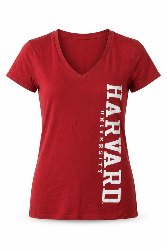 Champion Women's Red T-Shirt, Medium, V-Neck Casual