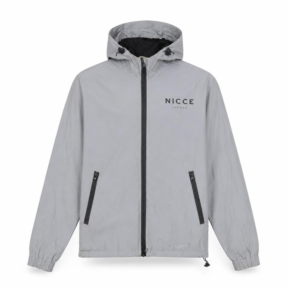Nicce Men's Grey Windbreaker Jacket XS