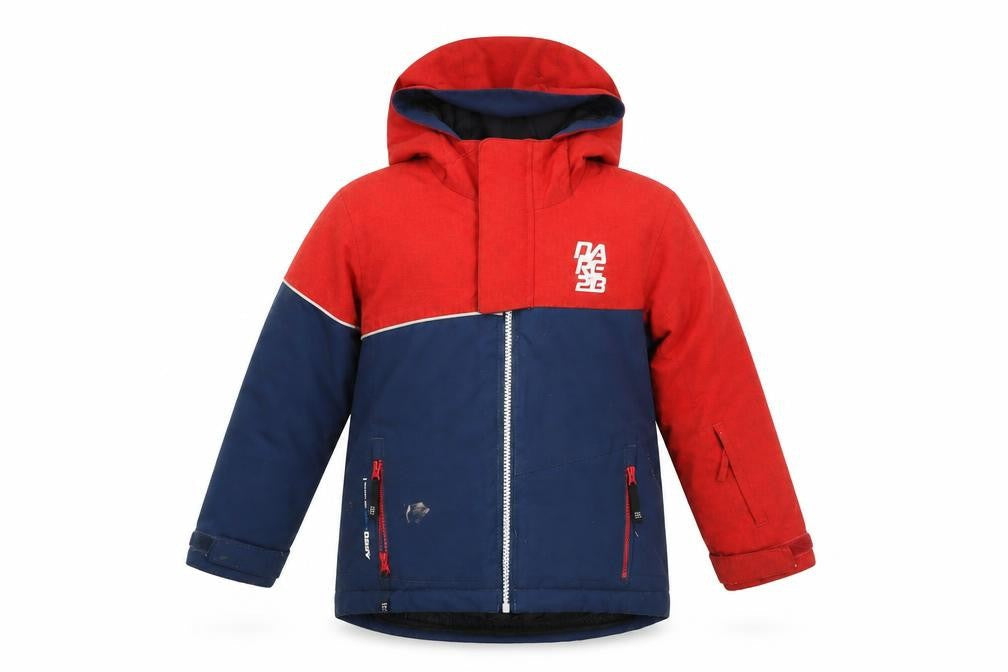Dare 2b Boys Red Blue Puffer Jacket 3-4 Years Hooded Winter
