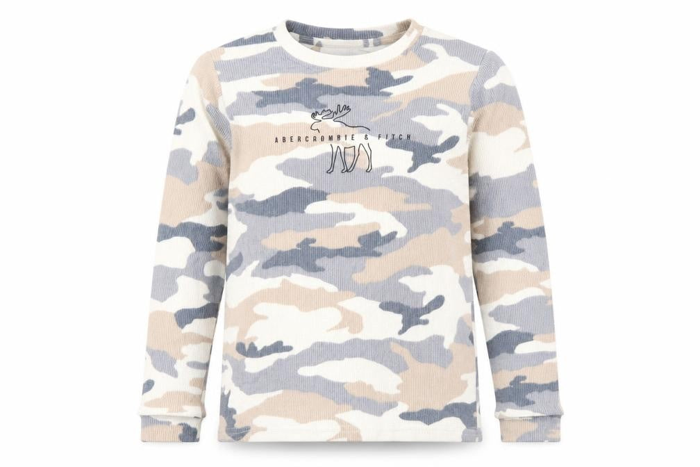 Abercrombie & Fitch Kids Boys Camouflage Pullover Sweatshirt, 14 Years