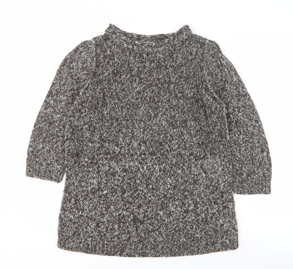 Additional front view of John Rocha Women's Grey Chunky-Knit Jumper, size 14