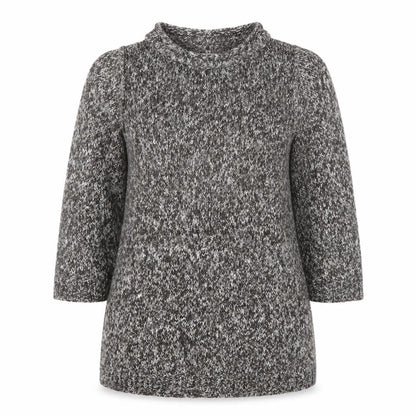 Front view of John Rocha Women's Grey Chunky-Knit Jumper, size 14