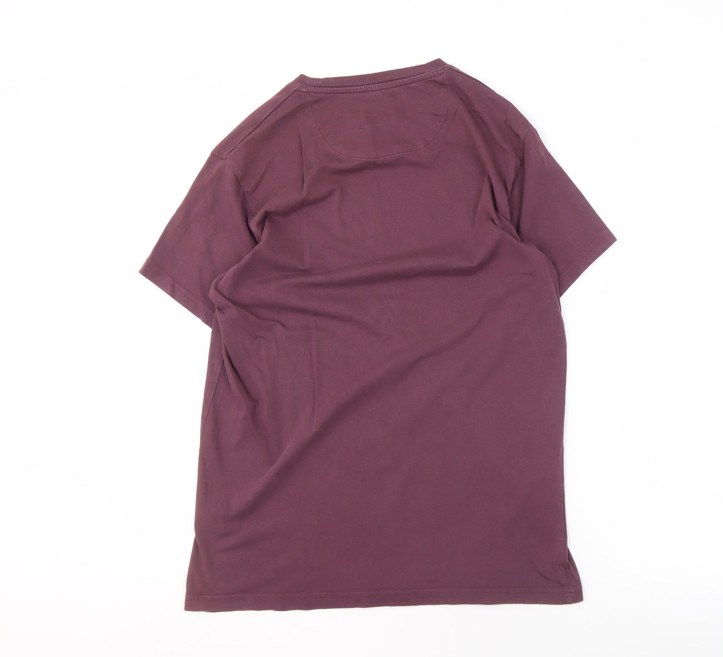 Farah Men's Purple Crew Neck T-Shirt, Size L