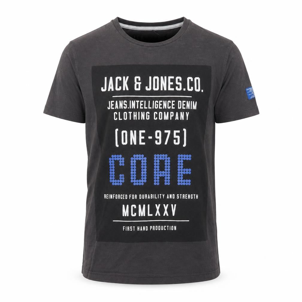 Jack & Jones Men's Black Graphic T-Shirt S