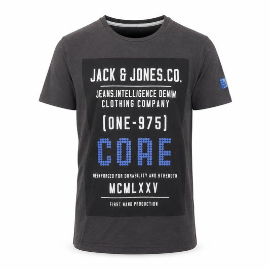Jack & Jones Men's Black Graphic T-Shirt S