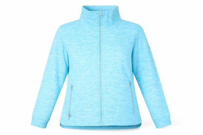 Front view of Regatta Women's Blue Basic Jacket, size 20