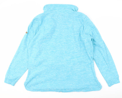 Back view of Regatta Women's Blue Basic Jacket, size 20