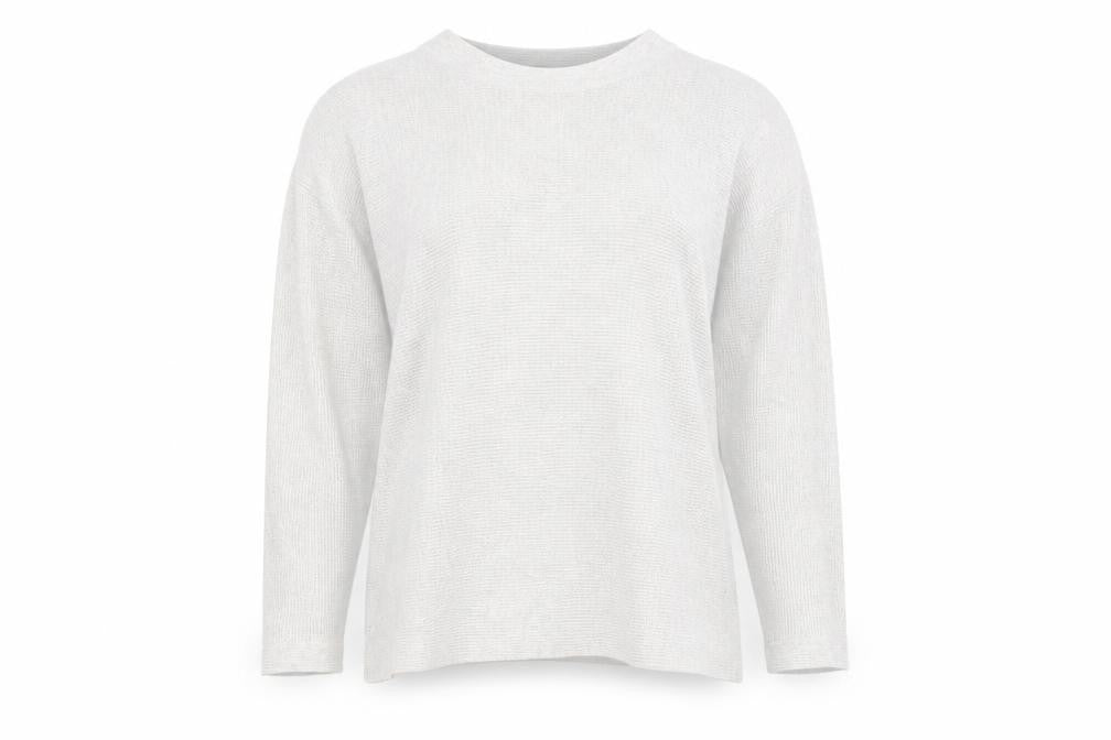 White Stuff Women's Ivory Crew Neck Jumper Long Sleeve