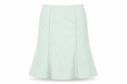 Eastex Women's Green Skirt Size 20, Embroidered Detail