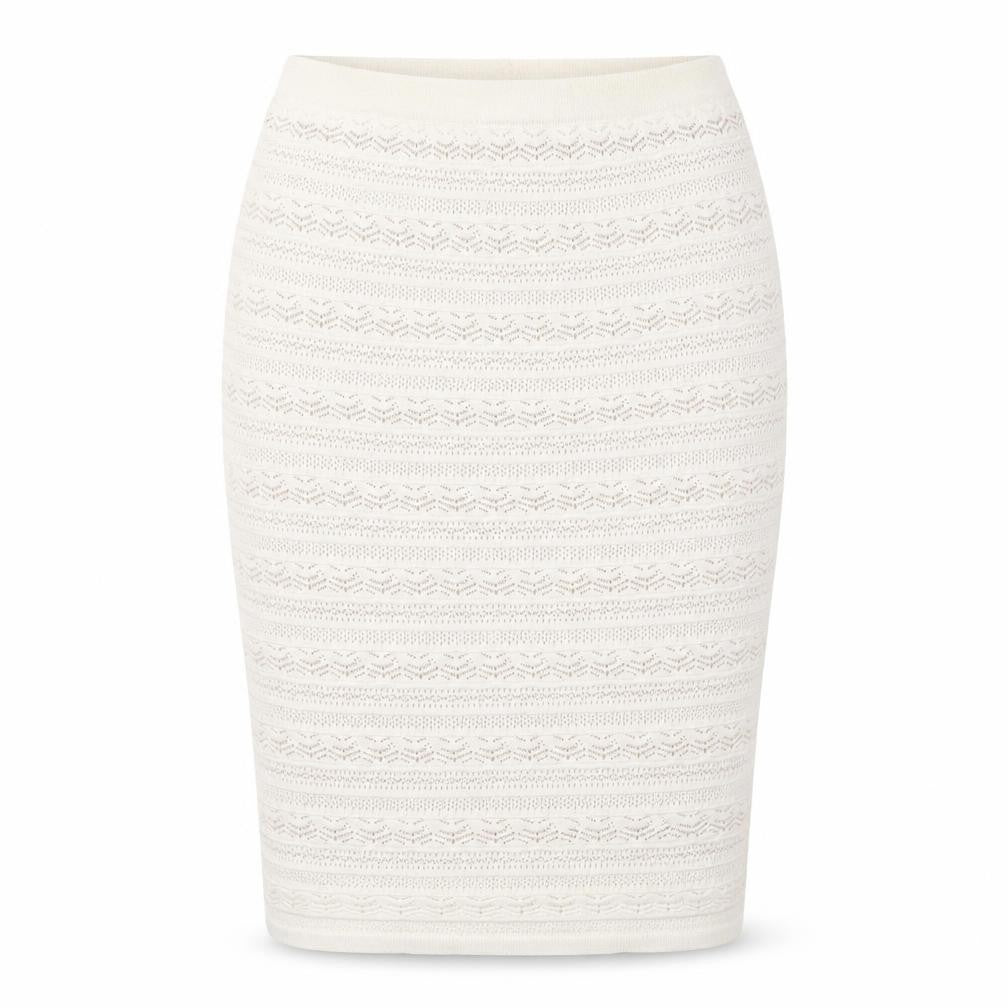 Fenn Wright Manson Ivory Knit Pencil Skirt, M, Women's