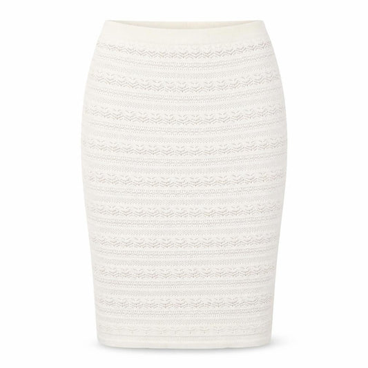 Fenn Wright Manson Ivory Knit Pencil Skirt, M, Women's